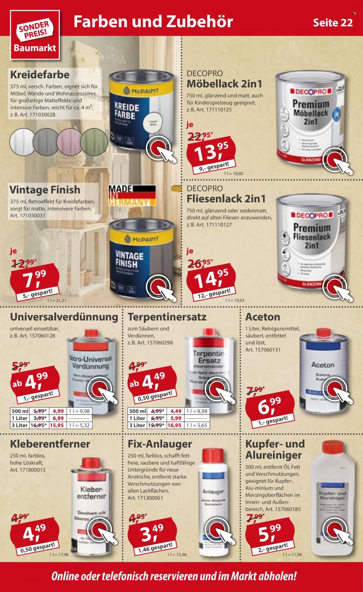 Sonderpreis-Baumarkt Prospekte  - 21.05.2022 - 27.05.2022. Seite 22