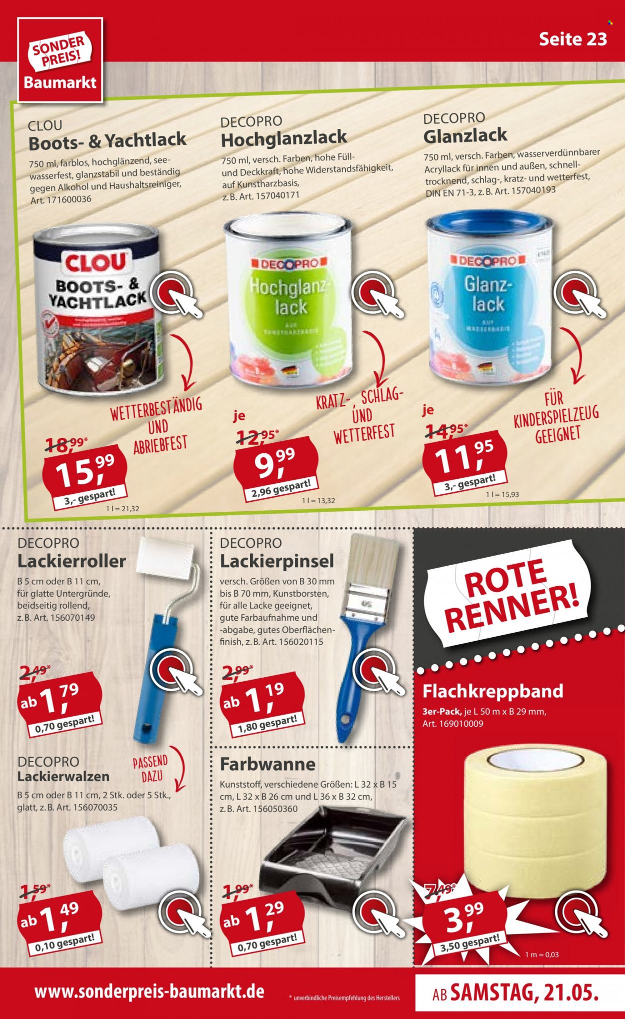Sonderpreis-Baumarkt Prospekte  - 21.05.2022 - 27.05.2022. Seite 23