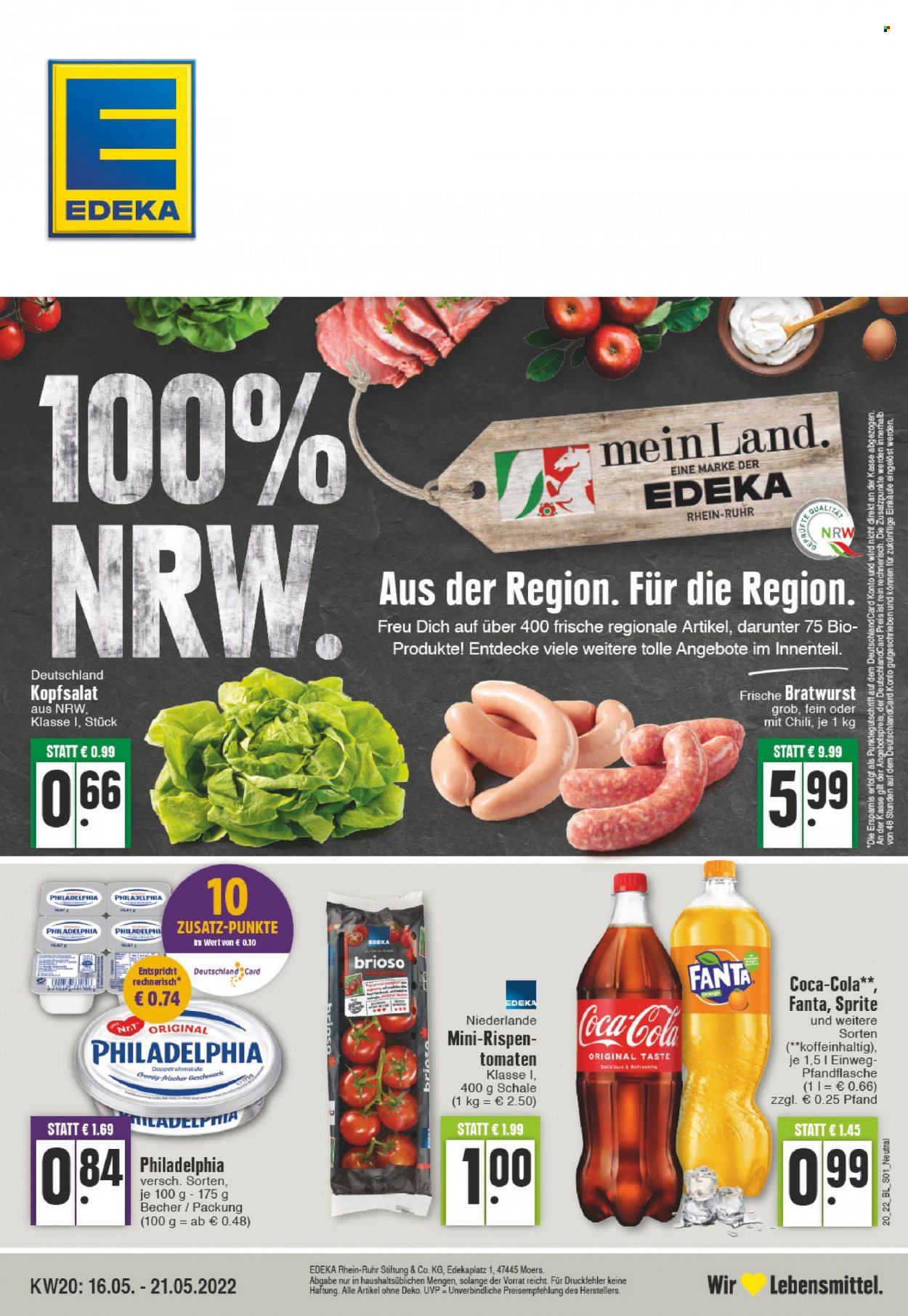 Edeka Prospekte  - 16.05.2022 - 21.05.2022. Seite 1