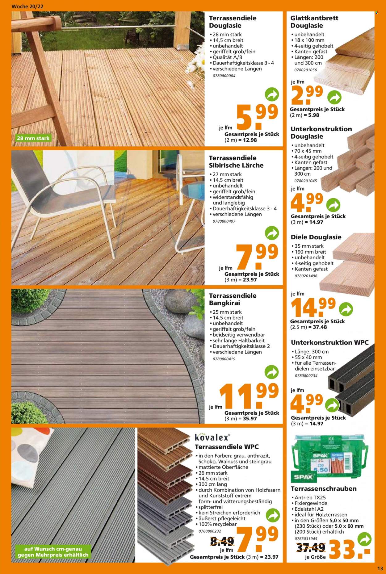 Globus Baumarkt Prospekte  - 16.05.2022 - 21.05.2022. Seite 13