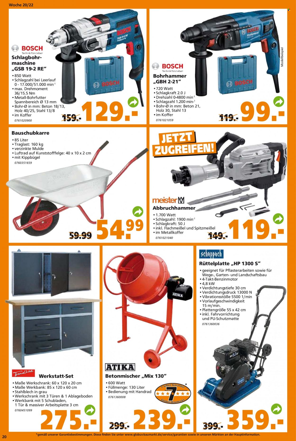 Globus Baumarkt Prospekte  - 16.05.2022 - 21.05.2022. Seite 20