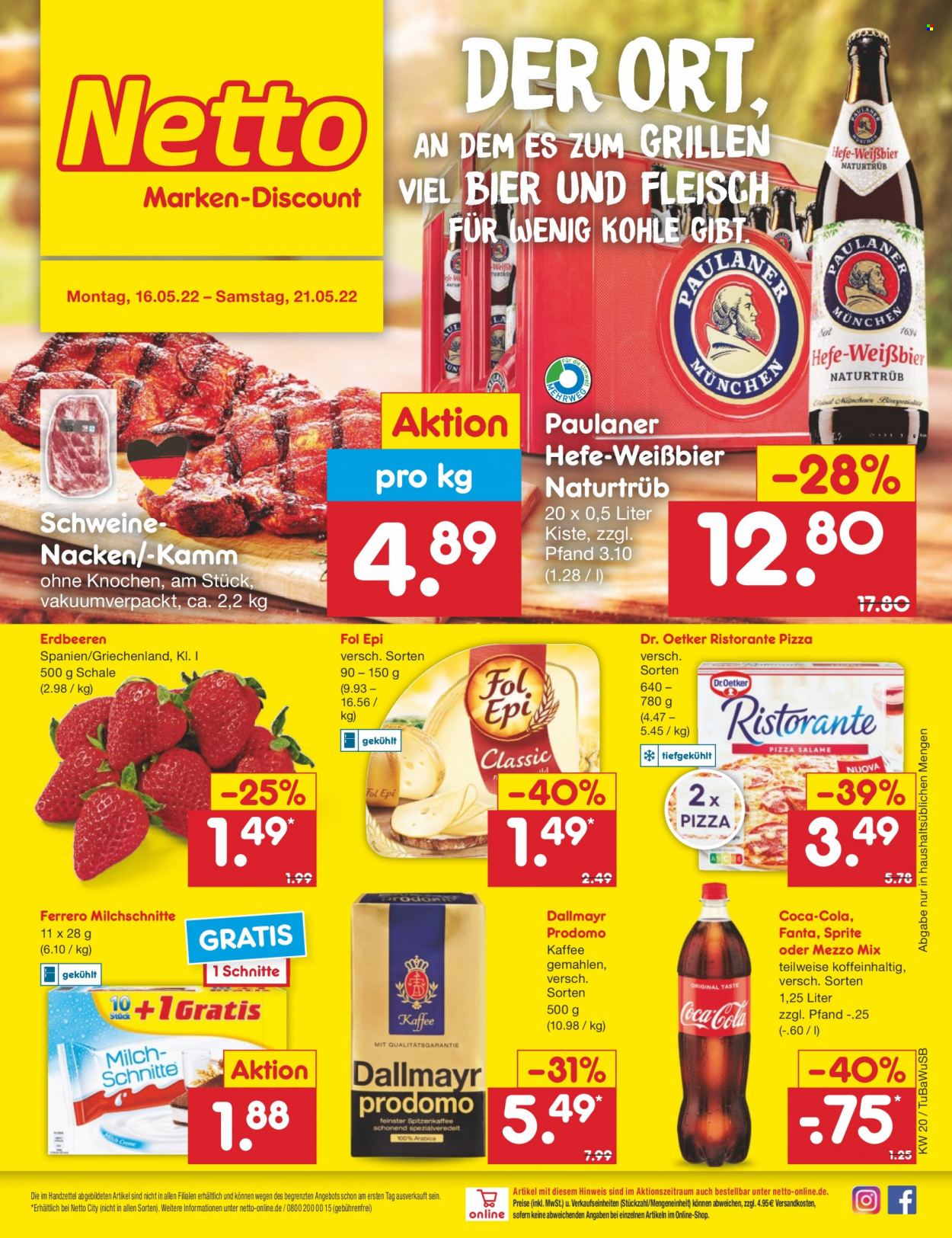 Netto Marken-Discount Prospekte  - 16.05.2022 - 21.05.2022. Seite 1