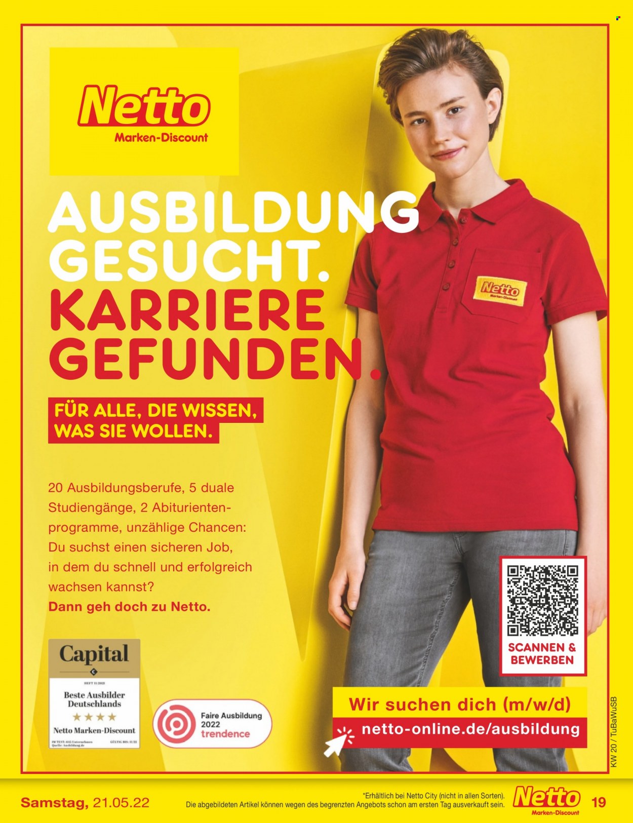 Netto Marken-Discount Prospekte  - 16.05.2022 - 21.05.2022. Seite 19