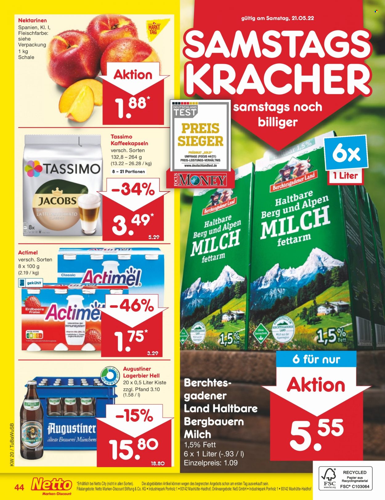 Netto Marken-Discount Prospekte  - 16.05.2022 - 21.05.2022. Seite 44