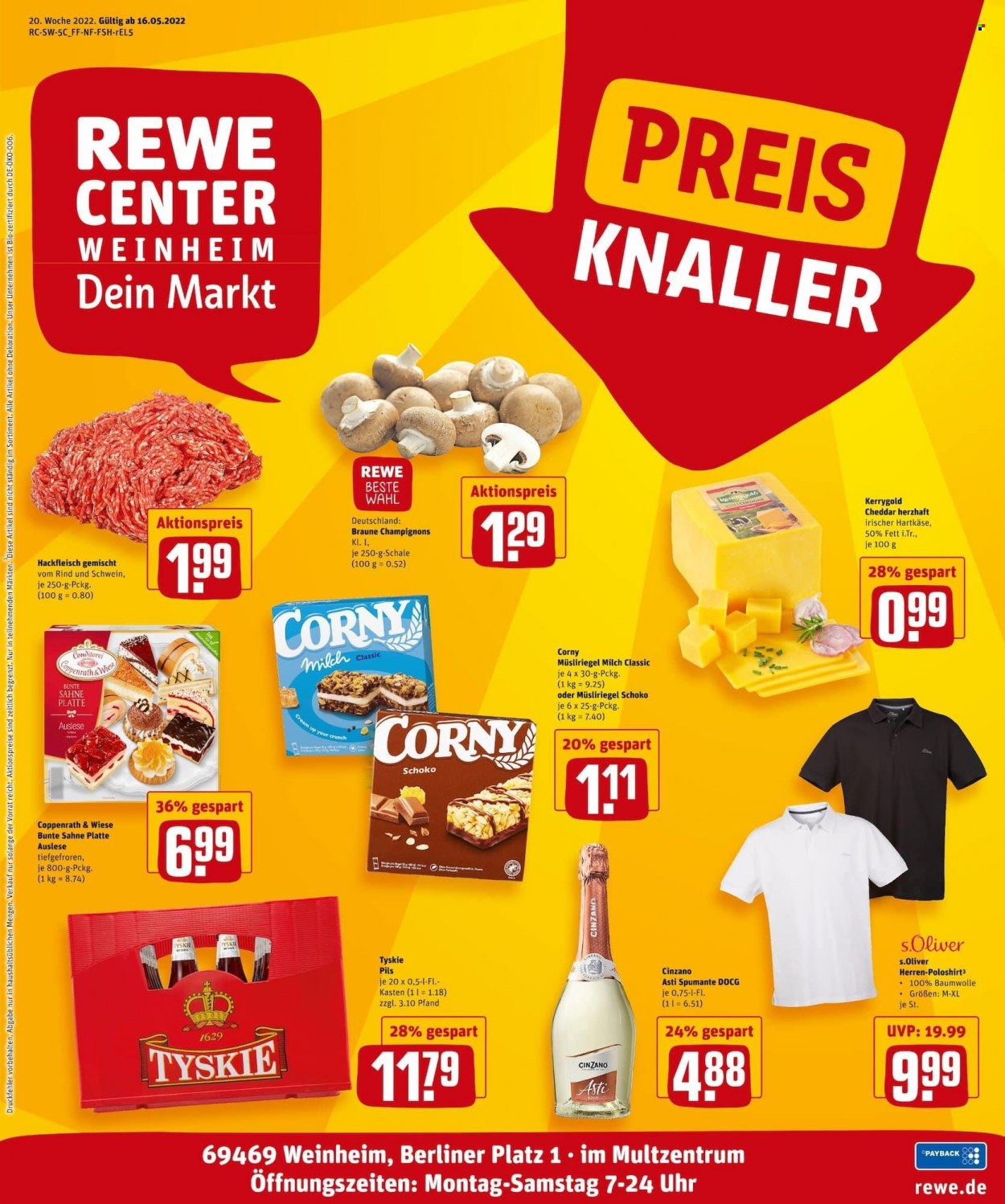 REWE Prospekte  - 16.05.2022 - 21.05.2022. Seite 1