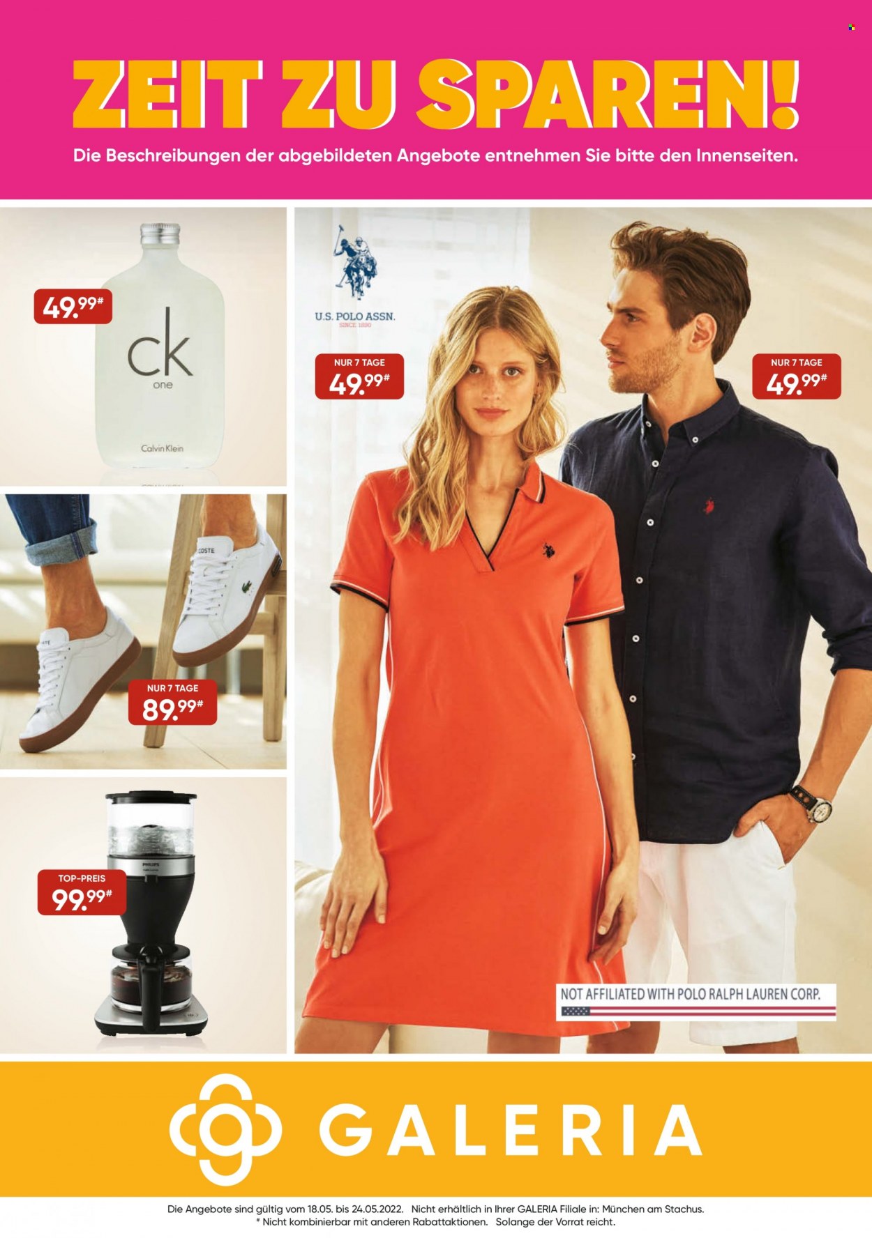 GALERIA Karstadt Kaufhof Prospekte  - 18.05.2022 - 24.05.2022. Seite 1