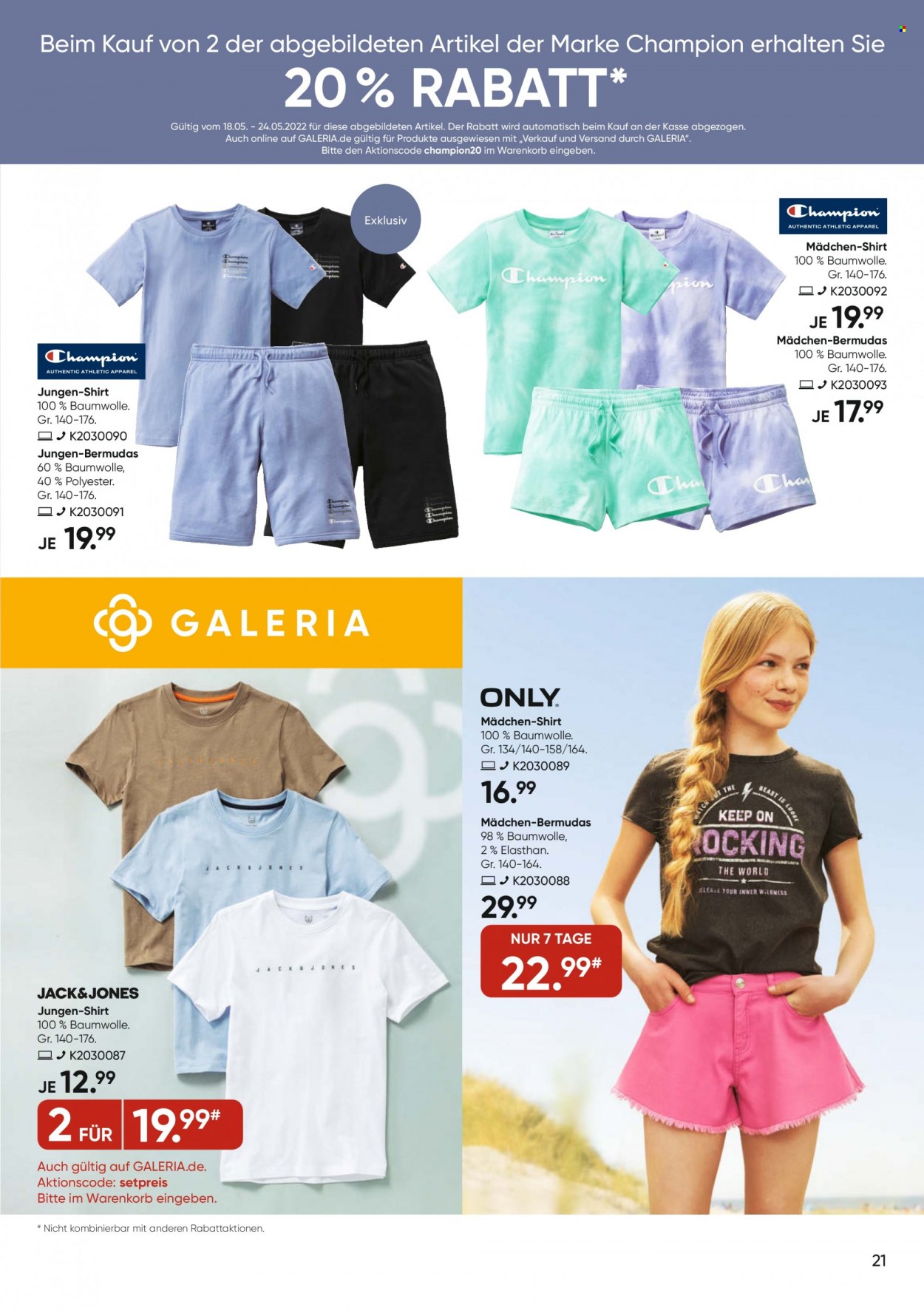 GALERIA Karstadt Kaufhof Prospekte  - 18.05.2022 - 24.05.2022. Seite 21
