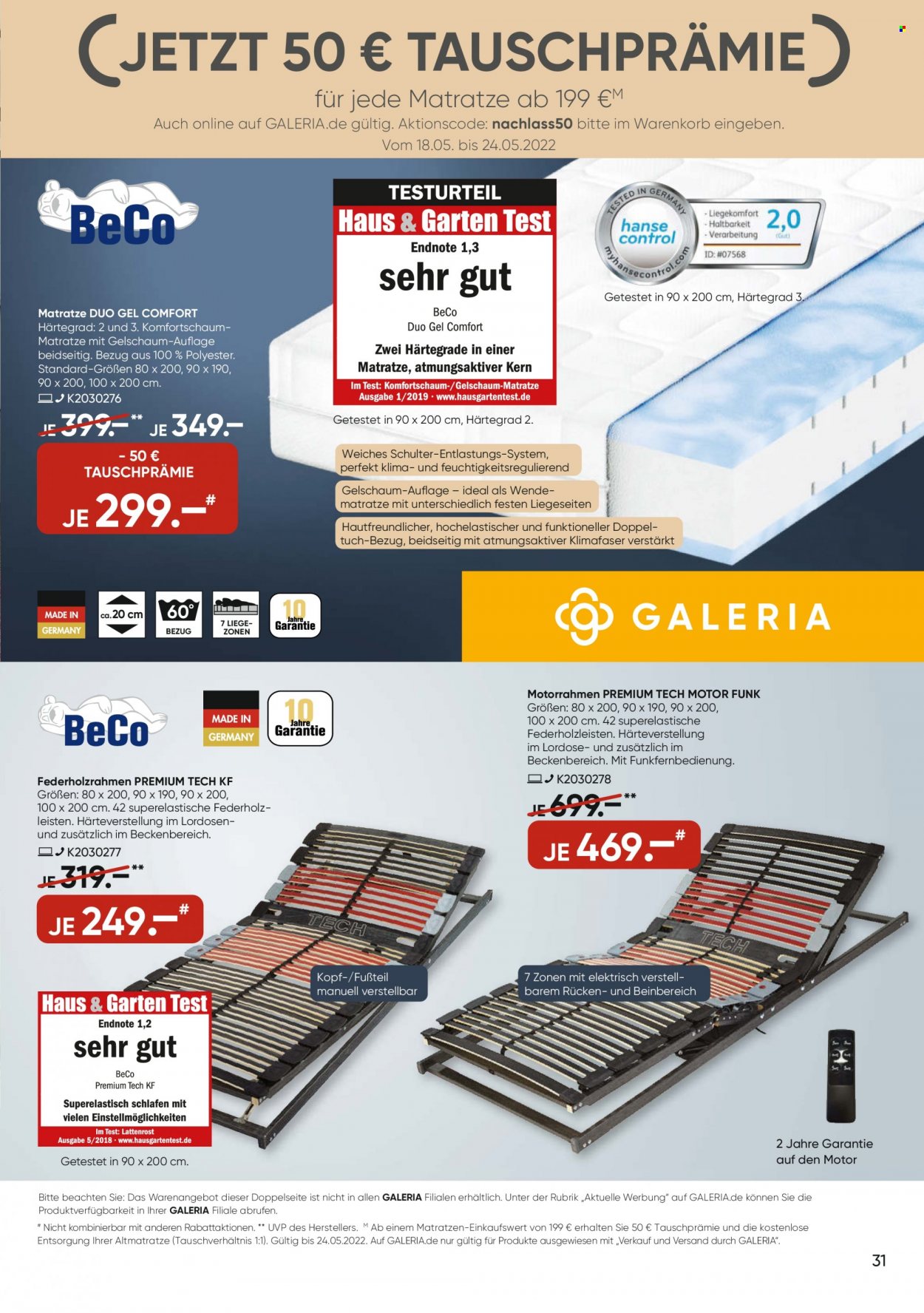 GALERIA Karstadt Kaufhof Prospekte  - 18.05.2022 - 24.05.2022. Seite 31
