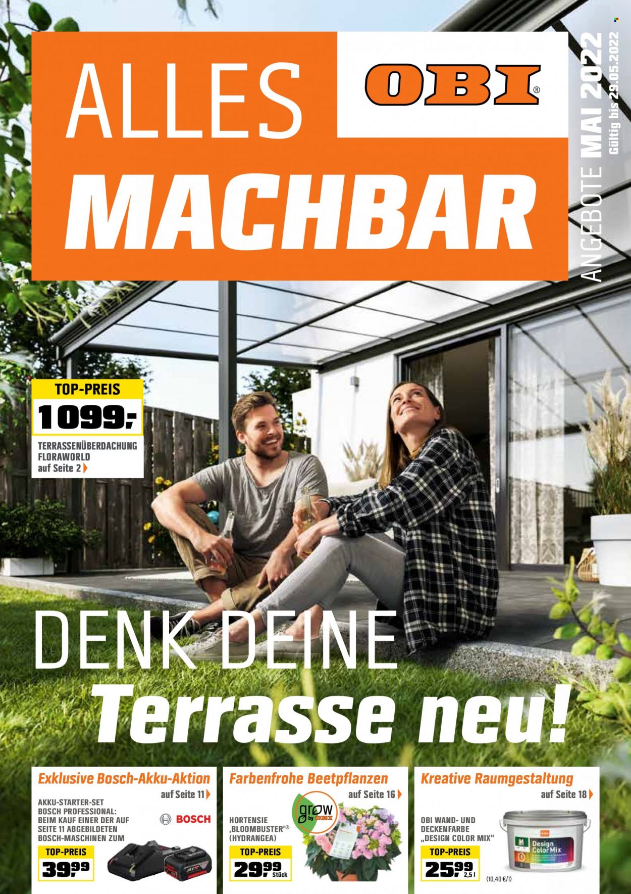 OBI Prospekte  - 18.05.2022 - 29.05.2022. Seite 1
