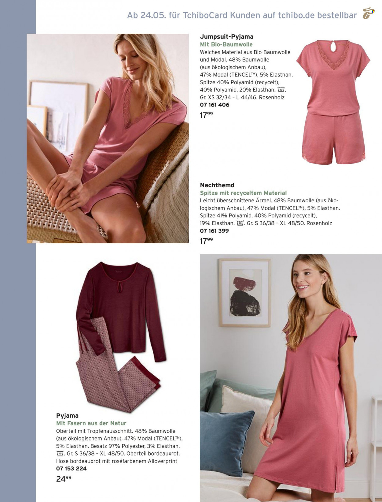 thumbnail - Prospekte Tchibo - Produkte in Aktion - Tchibo, Jumpsuit, Pyjama, Nachthemd. Seite 15.