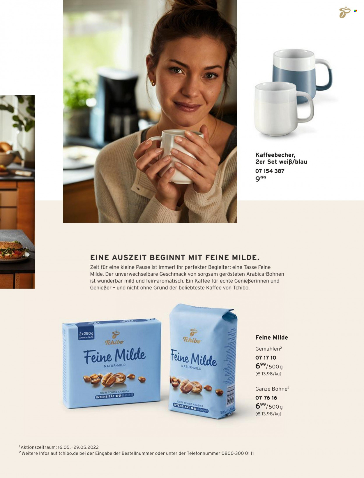 thumbnail - Prospekte Tchibo - Produkte in Aktion - Tchibo, Kaffee, Kaffeebecher. Seite 145.