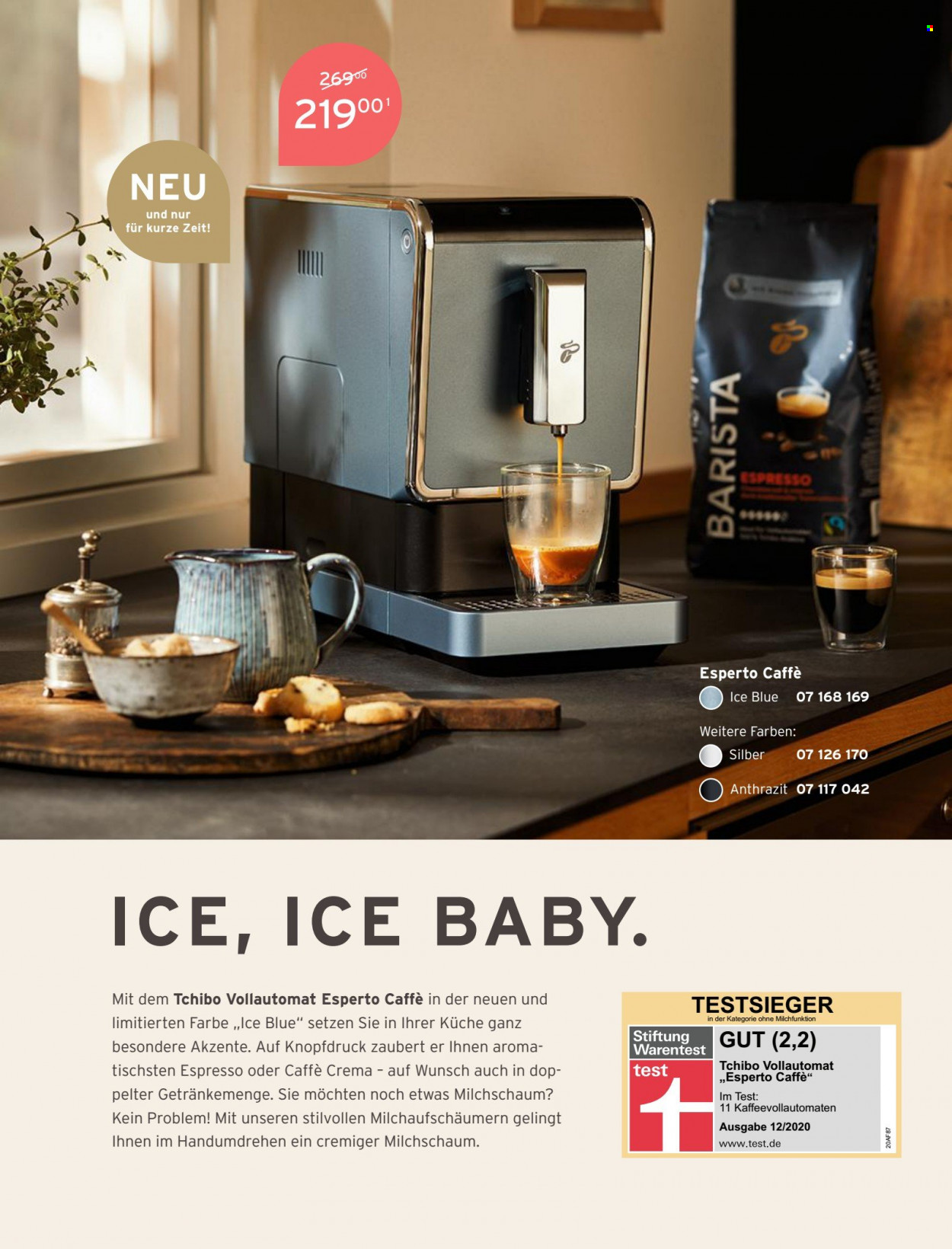 thumbnail - Prospekte Tchibo - Produkte in Aktion - Tchibo, Kaffee, Caffè Crema, Espresso. Seite 148.