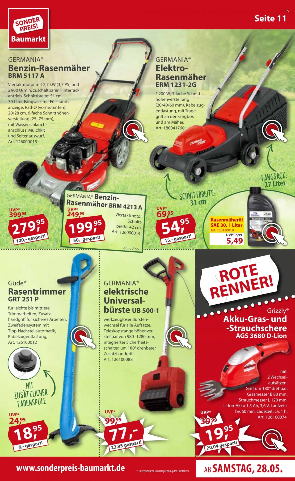 Sonderpreis-Baumarkt Prospekte  - 28.05.2022 - 3.06.2022. Seite 11