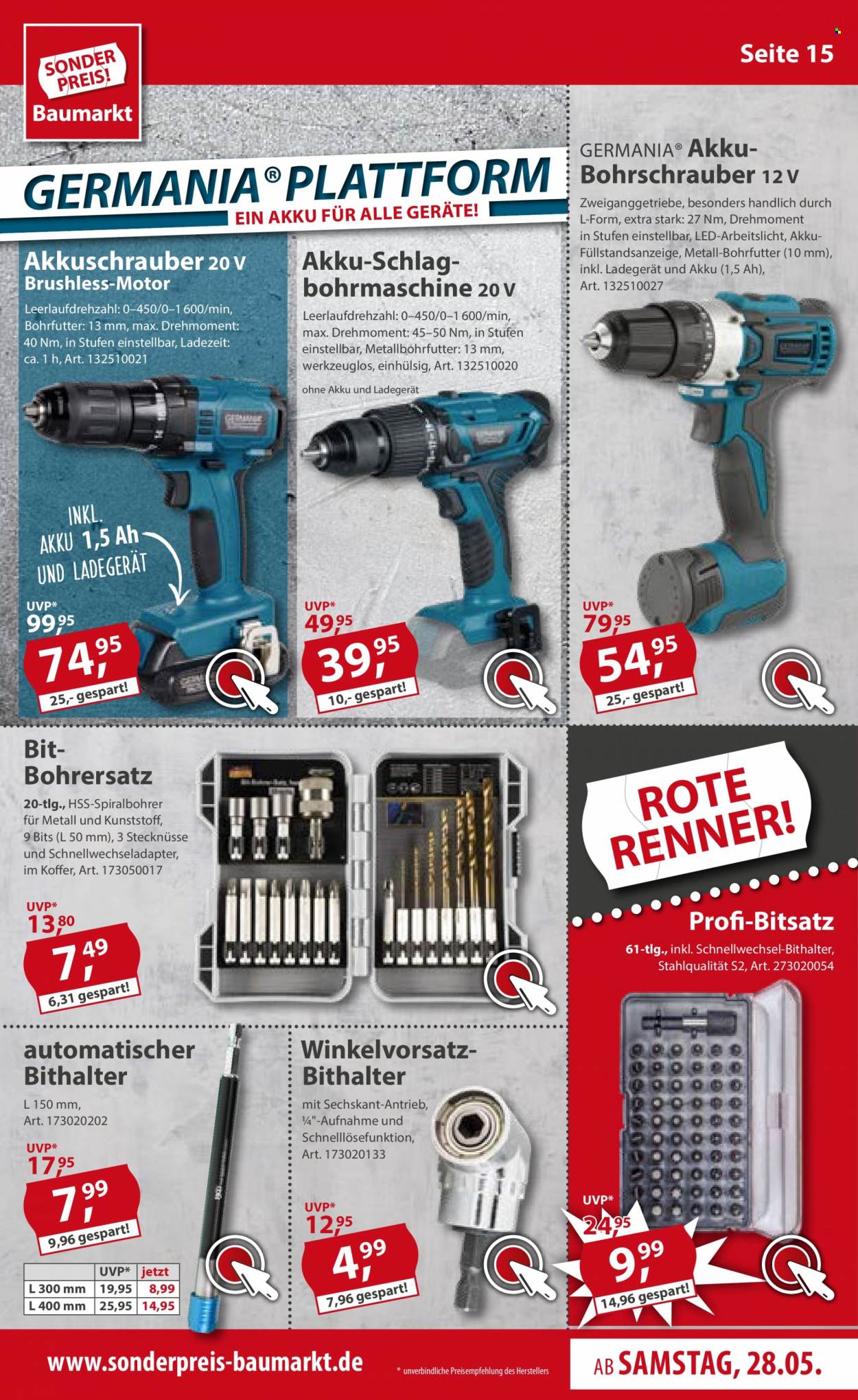 Sonderpreis-Baumarkt Prospekte  - 28.05.2022 - 3.06.2022. Seite 15