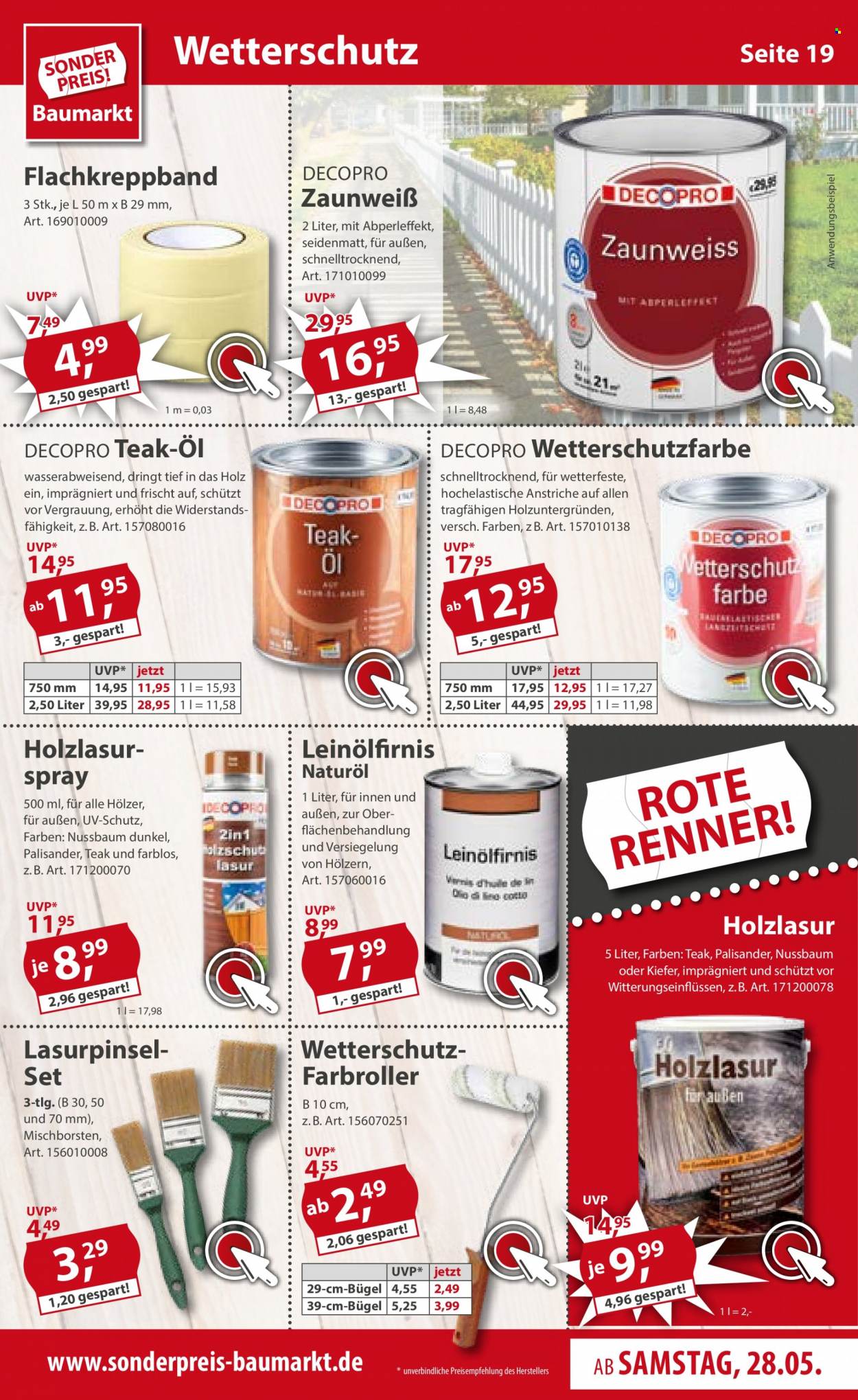 Sonderpreis-Baumarkt Prospekte  - 28.05.2022 - 3.06.2022. Seite 19