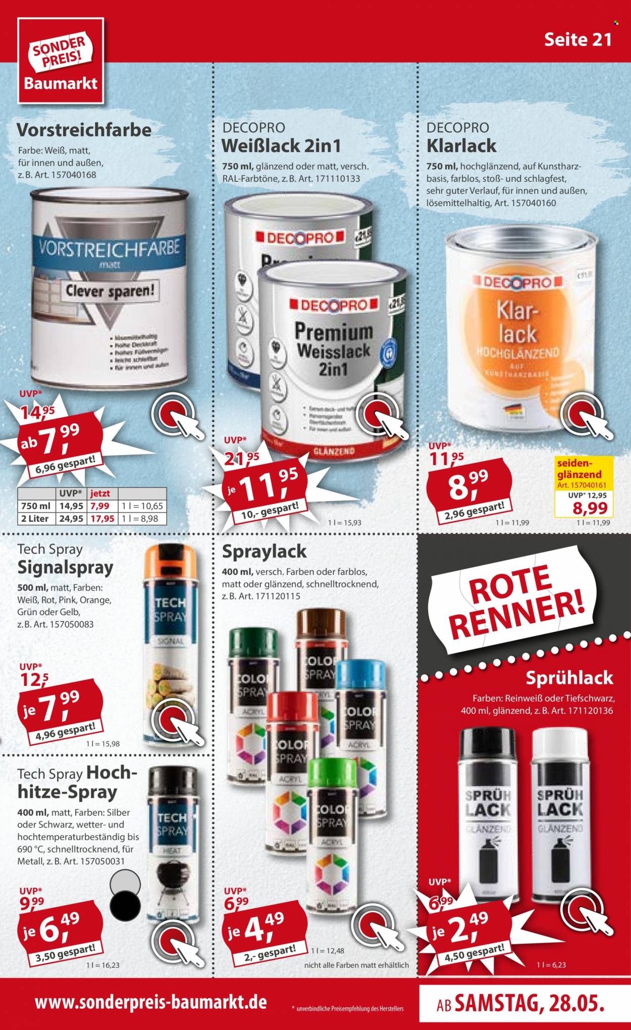 Sonderpreis-Baumarkt Prospekte  - 28.05.2022 - 3.06.2022. Seite 21