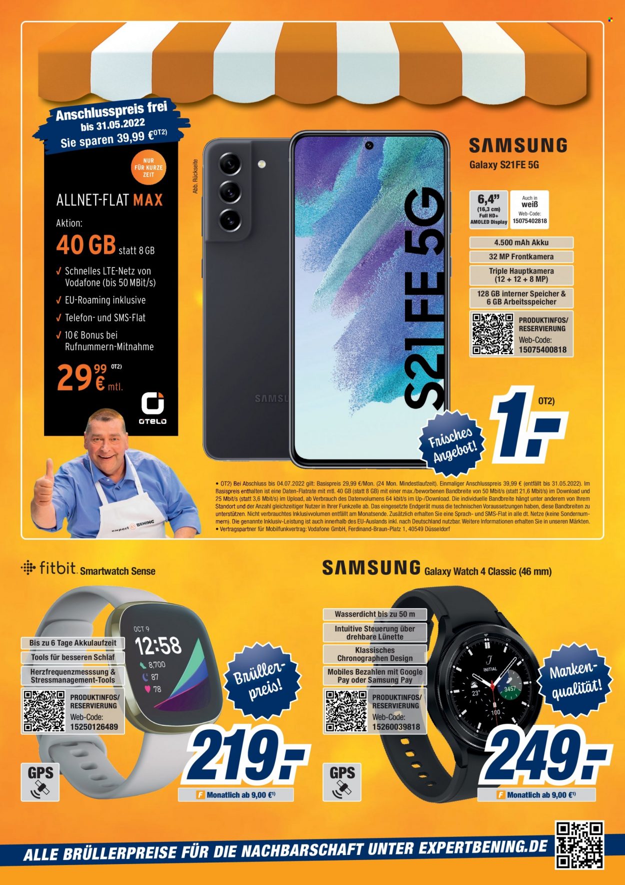 thumbnail - Prospekte Expert - 21.05.2022 - 27.05.2022 - Produkte in Aktion - Braun, Samsung, Smartwatch, GPS. Seite 16.