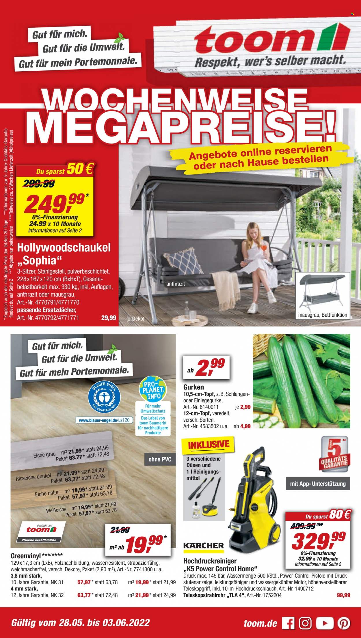toom Baumarkt Prospekte  - 28.05.2022 - 3.06.2022. Seite 1