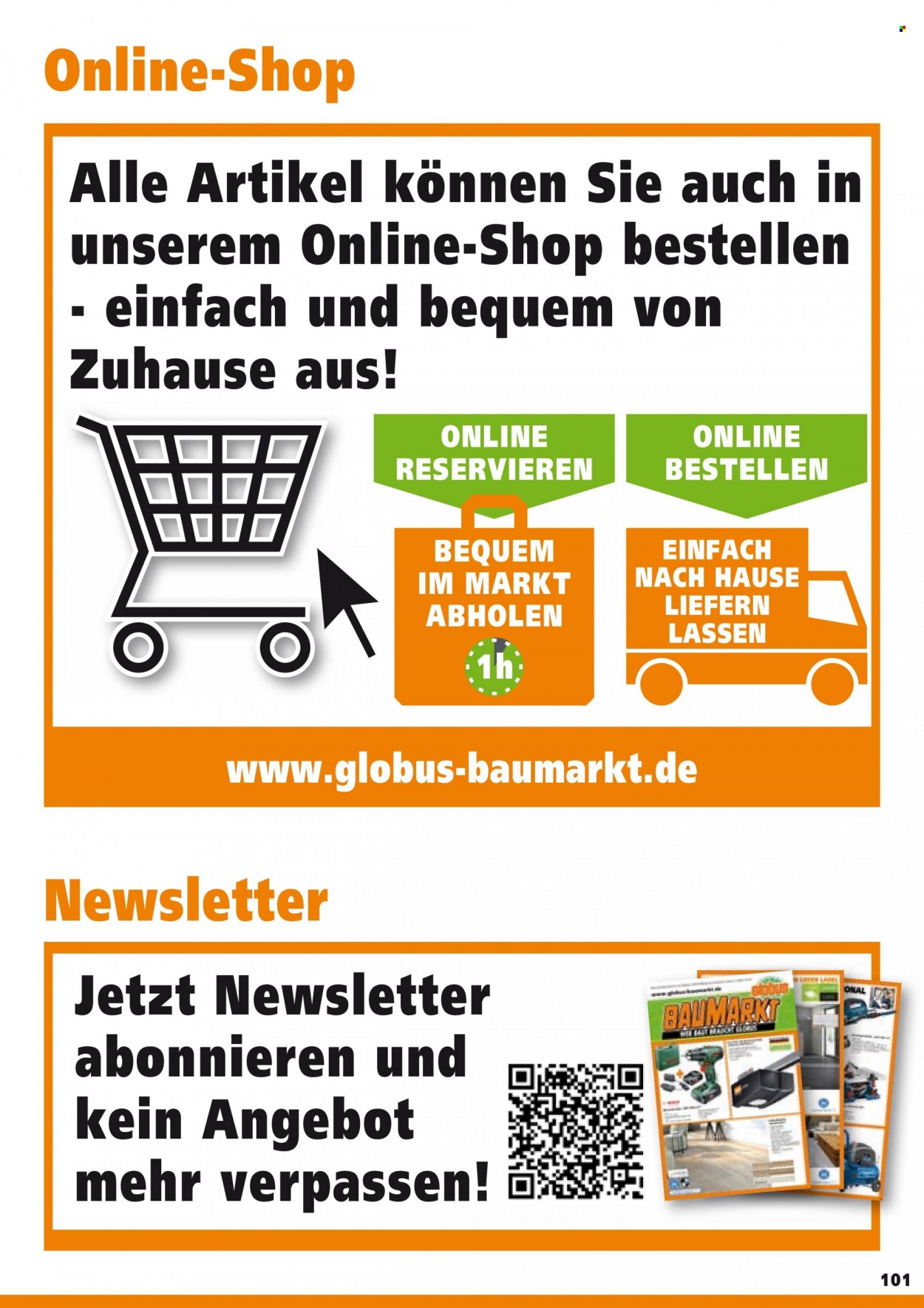 Globus Baumarkt Prospekte . Seite 101