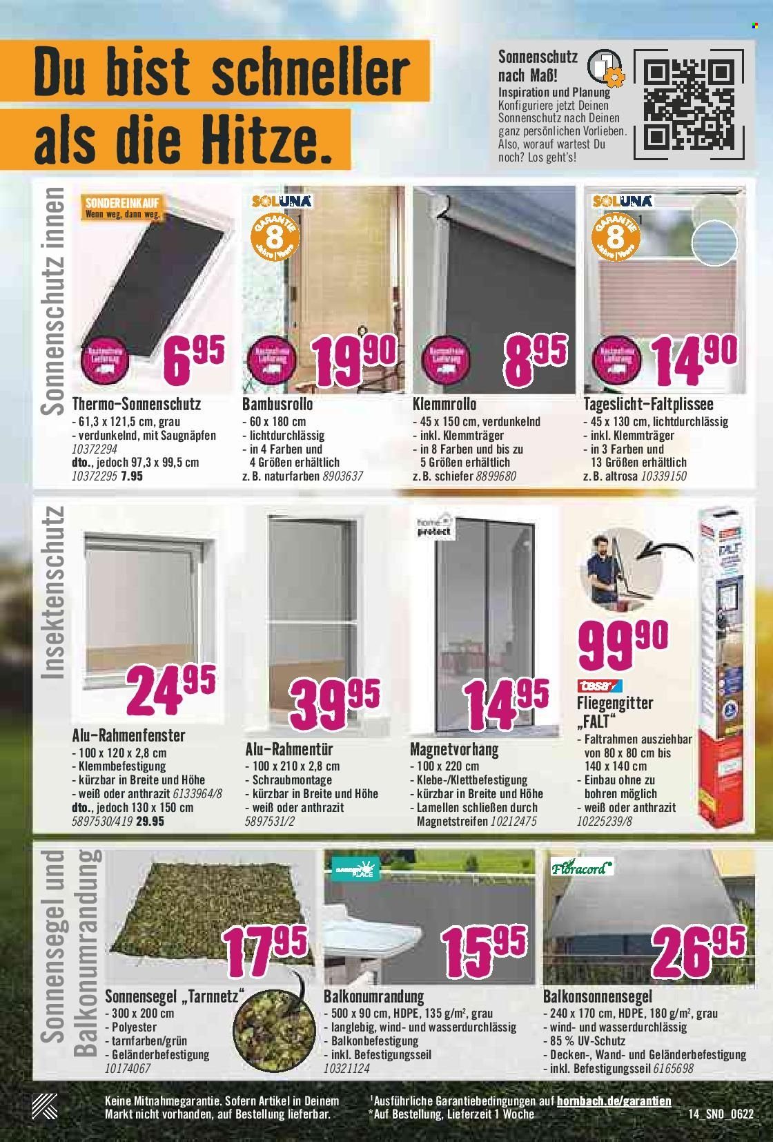 Hornbach Prospekte  - 26.05.2022 - 22.06.2022. Seite 14