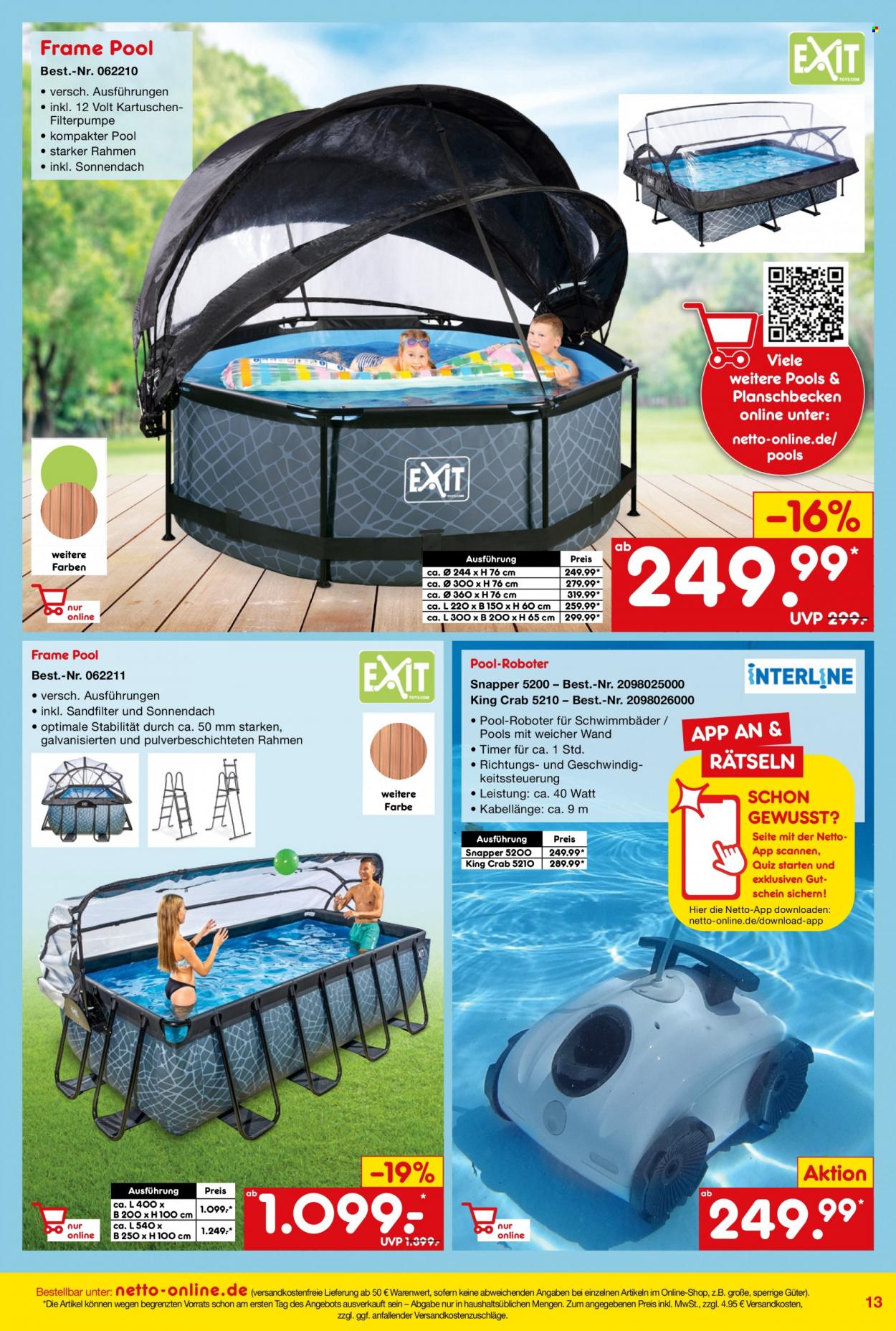 thumbnail - Prospekte Netto Marken-Discount - 27.05.2022 - 30.06.2022 - Produkte in Aktion - Wasserfilter. Seite 13.