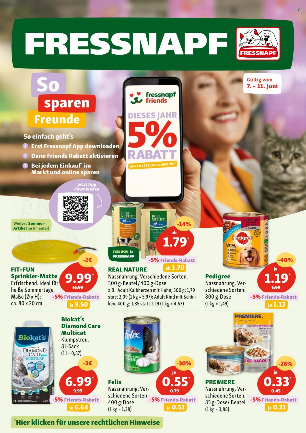 Fressnapf Prospekte  - 7.06.2022 - 11.06.2022. Seite 1