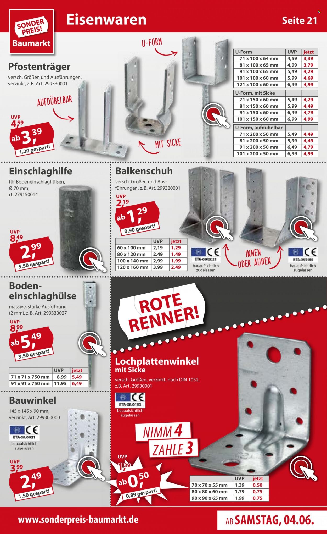 Sonderpreis-Baumarkt Prospekte  - 4.06.2022 - 10.06.2022. Seite 21