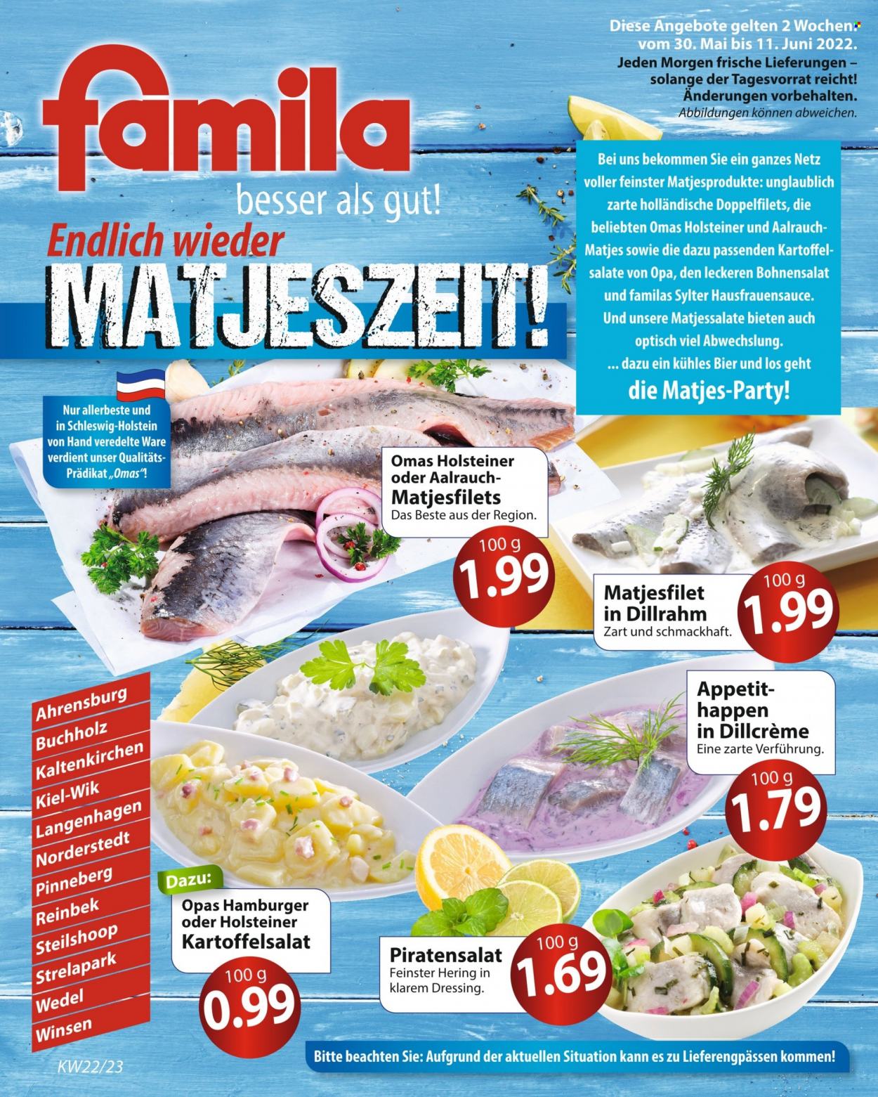 famila Prospekte  - 30.05.2022 - 11.06.2022. Seite 1