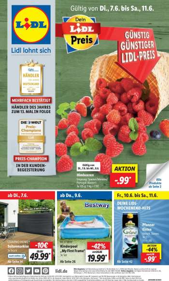 Prospekte Lidl - 7.06.2022 - 11.06.2022.