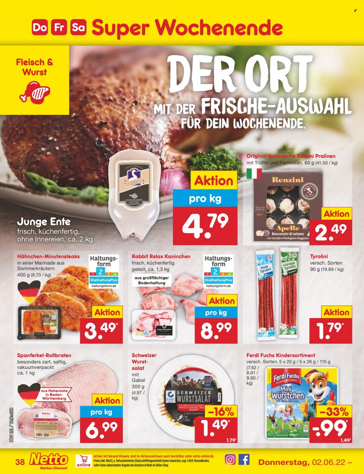 Netto Marken-Discount Prospekte  - 30.05.2022 - 4.06.2022. Seite 38