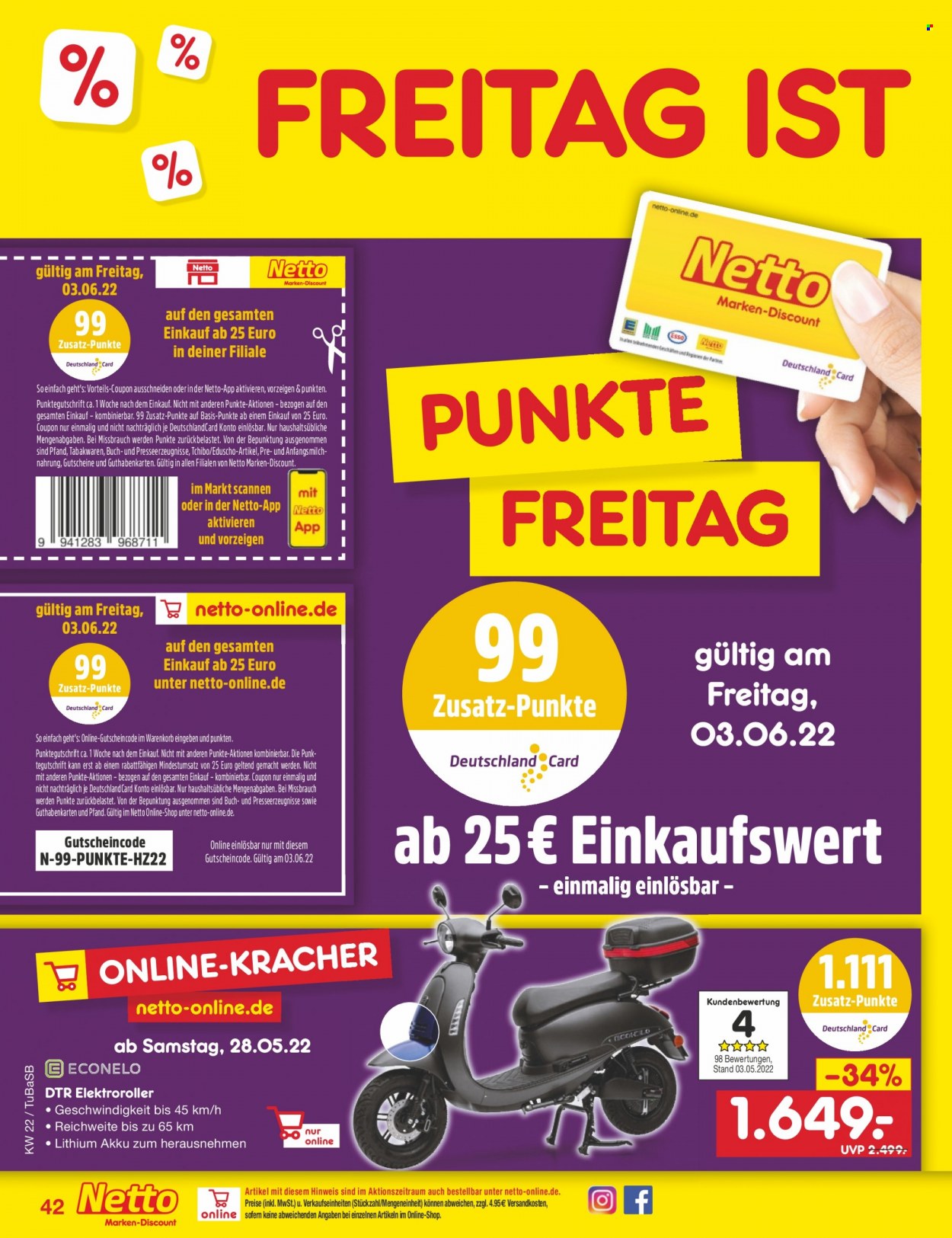Netto Marken-Discount Prospekte  - 30.05.2022 - 4.06.2022. Seite 42