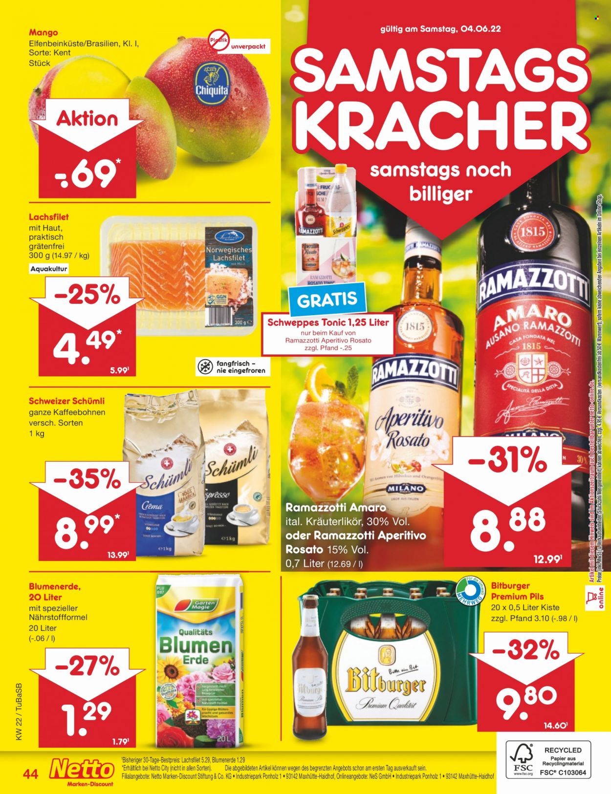 Netto Marken-Discount Prospekte  - 30.05.2022 - 4.06.2022. Seite 44