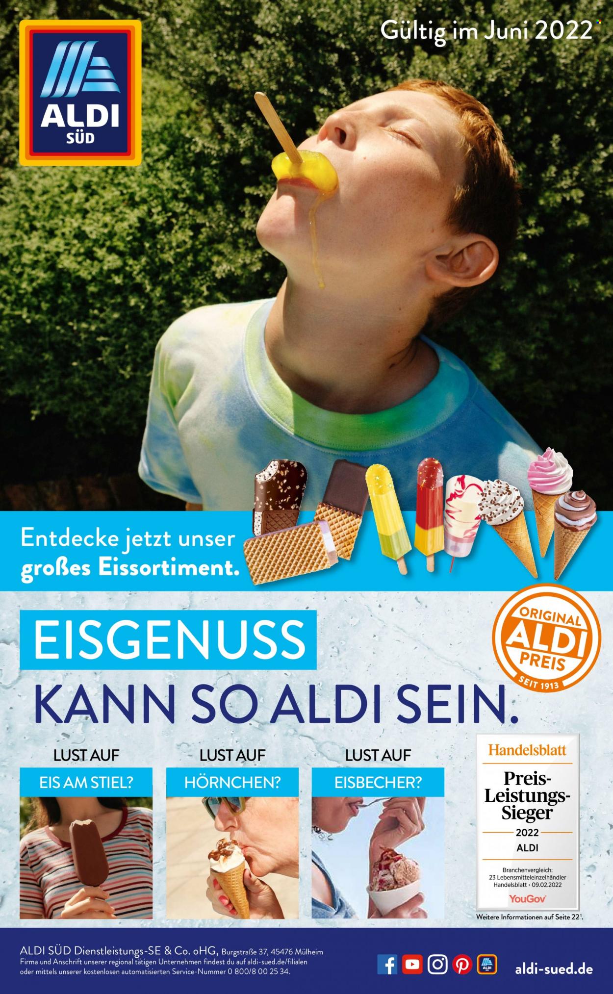 ALDI SÜD Prospekte  - 1.06.2022 - 30.06.2022. Seite 1