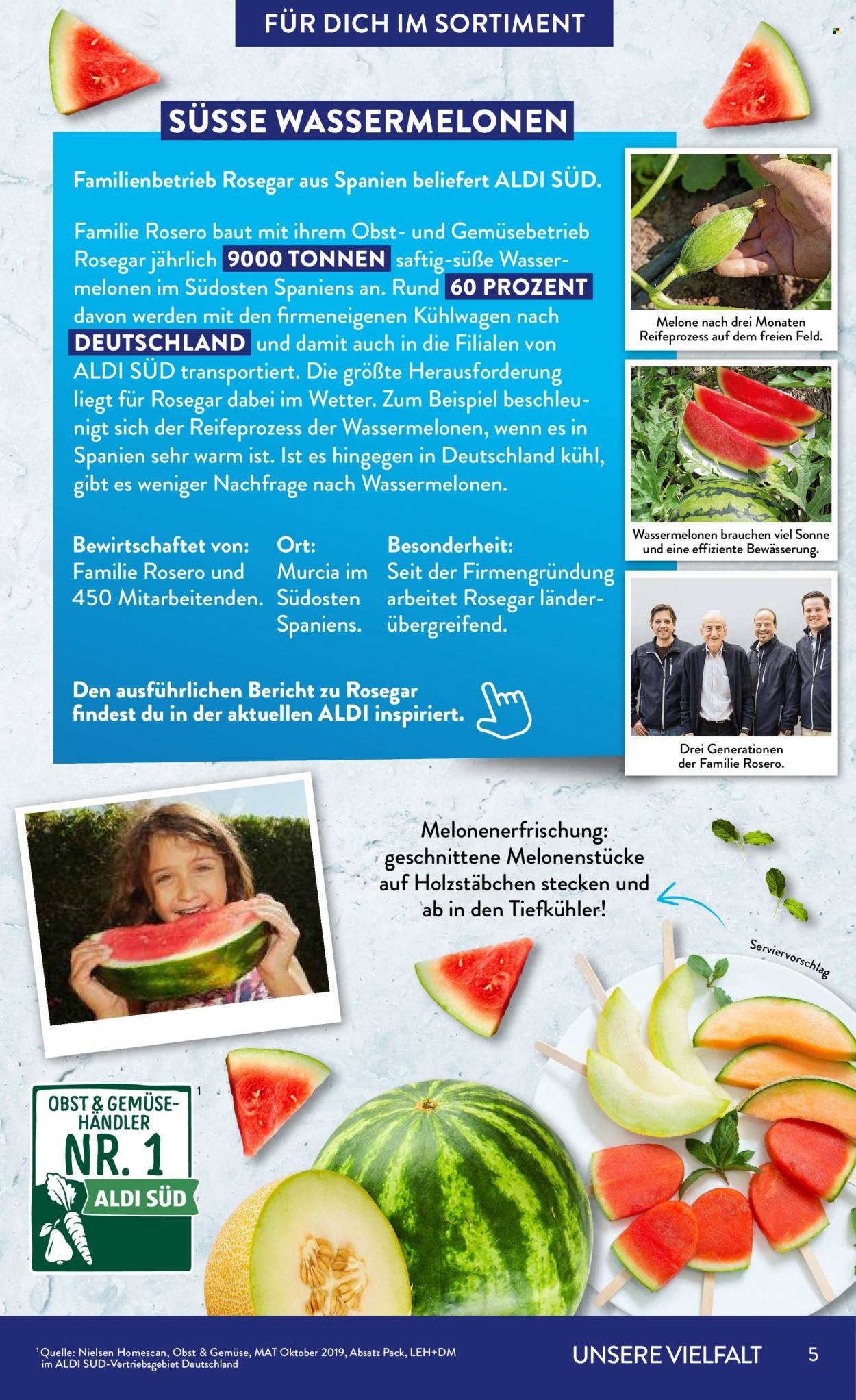 thumbnail - Prospekte ALDI SÜD - 1.06.2022 - 30.06.2022 - Produkte in Aktion - Alkohol, Wassermelone, Melone, Sensation Mini. Seite 5.