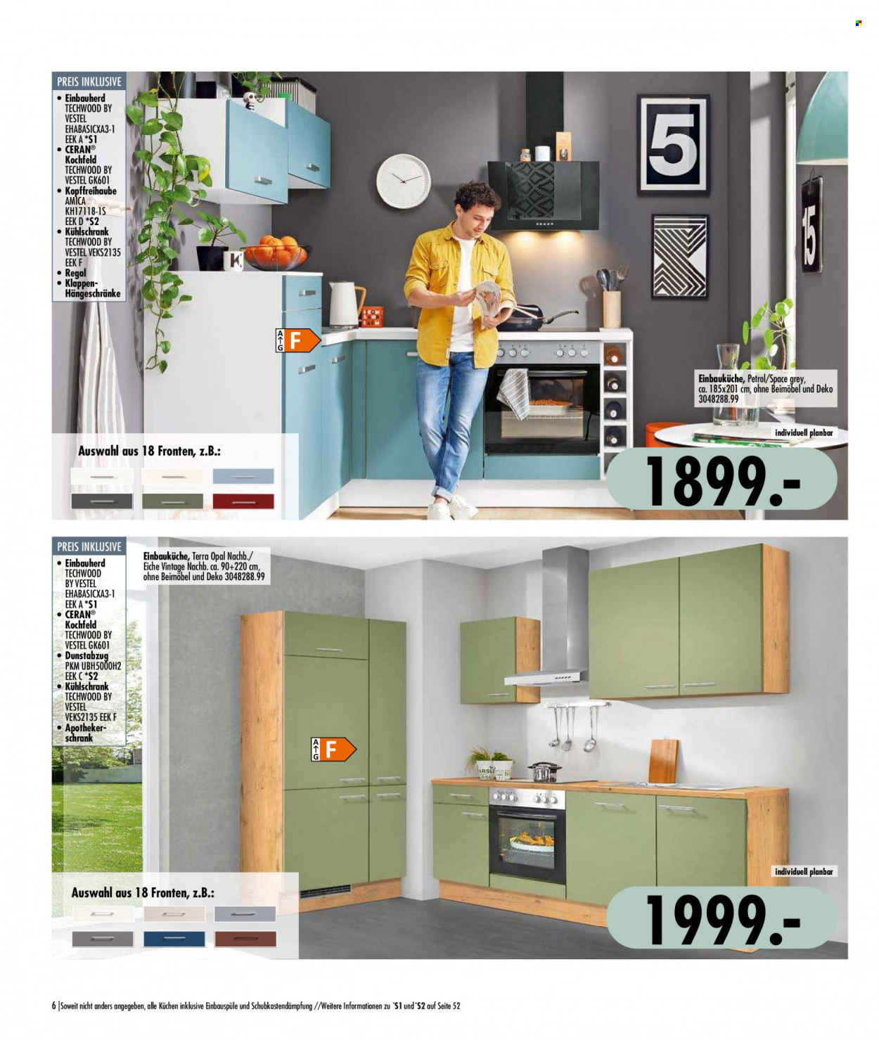 thumbnail - Prospekte SB Möbel Boss - Produkte in Aktion - Kühlschrank, Einbauherd, Glaskeramikkochfeld, Regal, Einbauküche, Küchen. Seite 6.