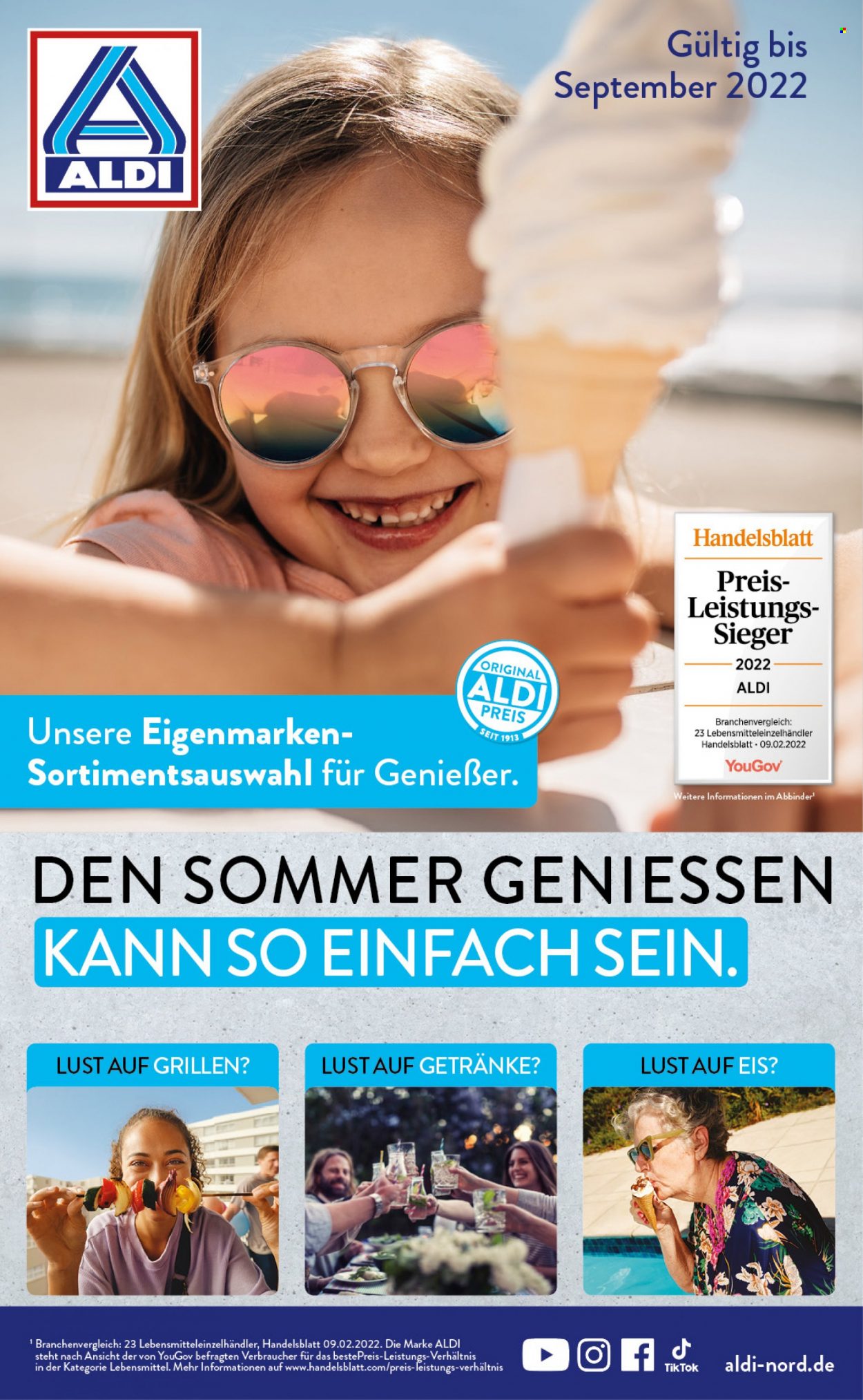 ALDI Nord Prospekte  - 3.06.2022 - 30.09.2022. Seite 1