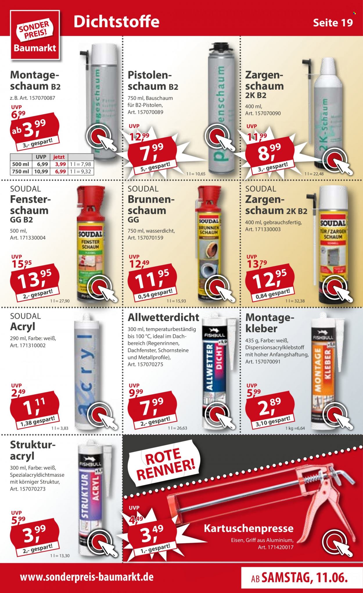 Sonderpreis-Baumarkt Prospekte  - 11.06.2022 - 17.06.2022. Seite 19