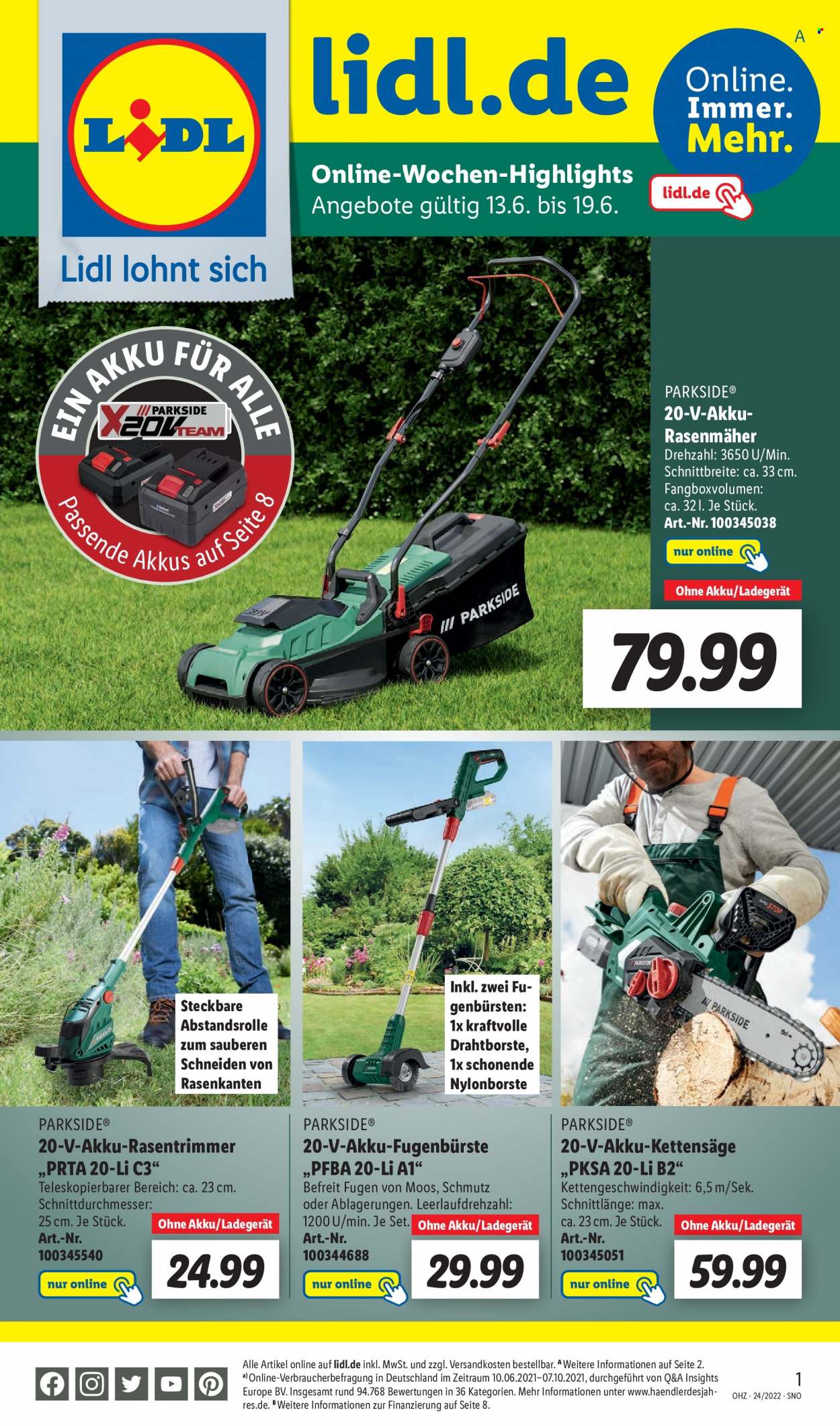 Lidl Prospekte  - 13.06.2022 - 19.06.2022. Seite 1
