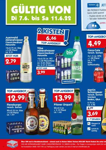 Prospekte Hol'ab! Getränkemarkt - 7.06.2022 - 11.06.2022.