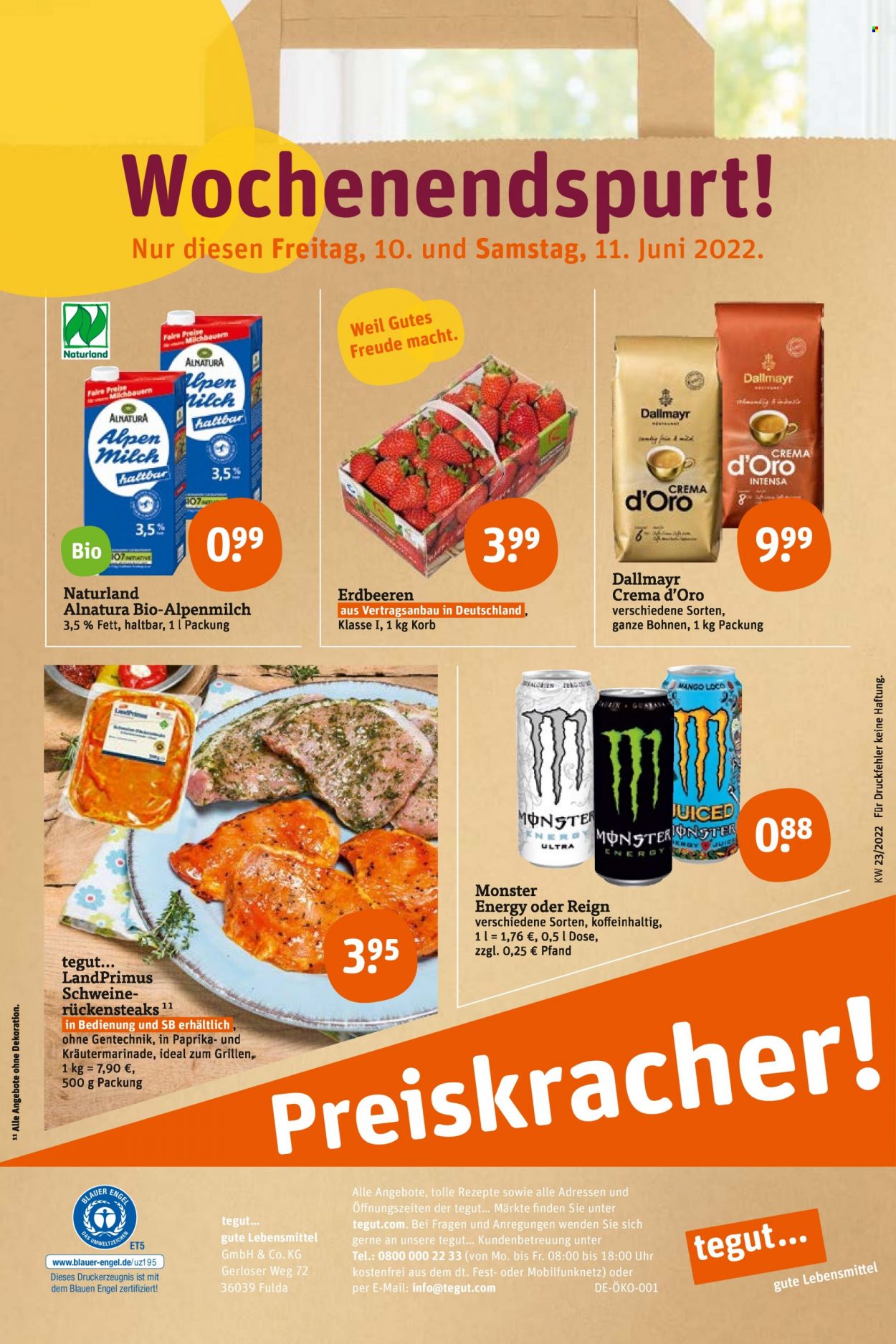 tegut... Prospekte  - 7.06.2022 - 11.06.2022. Seite 30