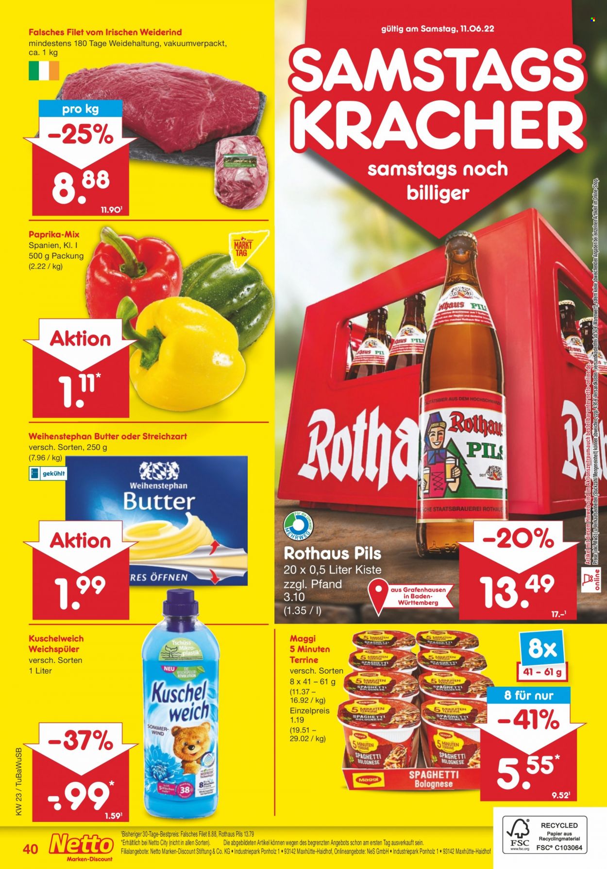 Netto Marken-Discount Prospekte  - 7.06.2022 - 11.06.2022. Seite 40