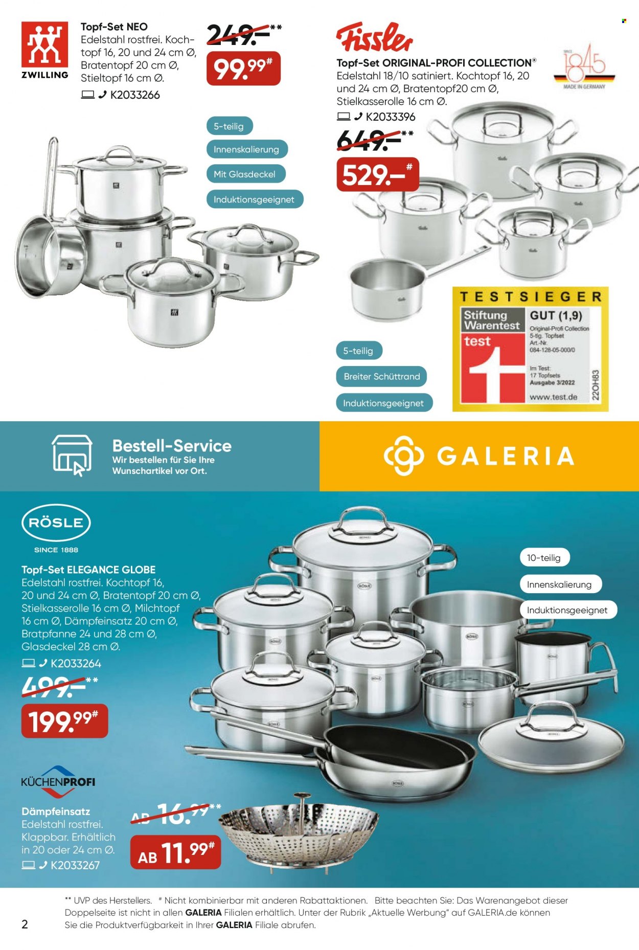 GALERIA Karstadt Kaufhof Prospekte  - 8.06.2022 - 14.06.2022. Seite 2