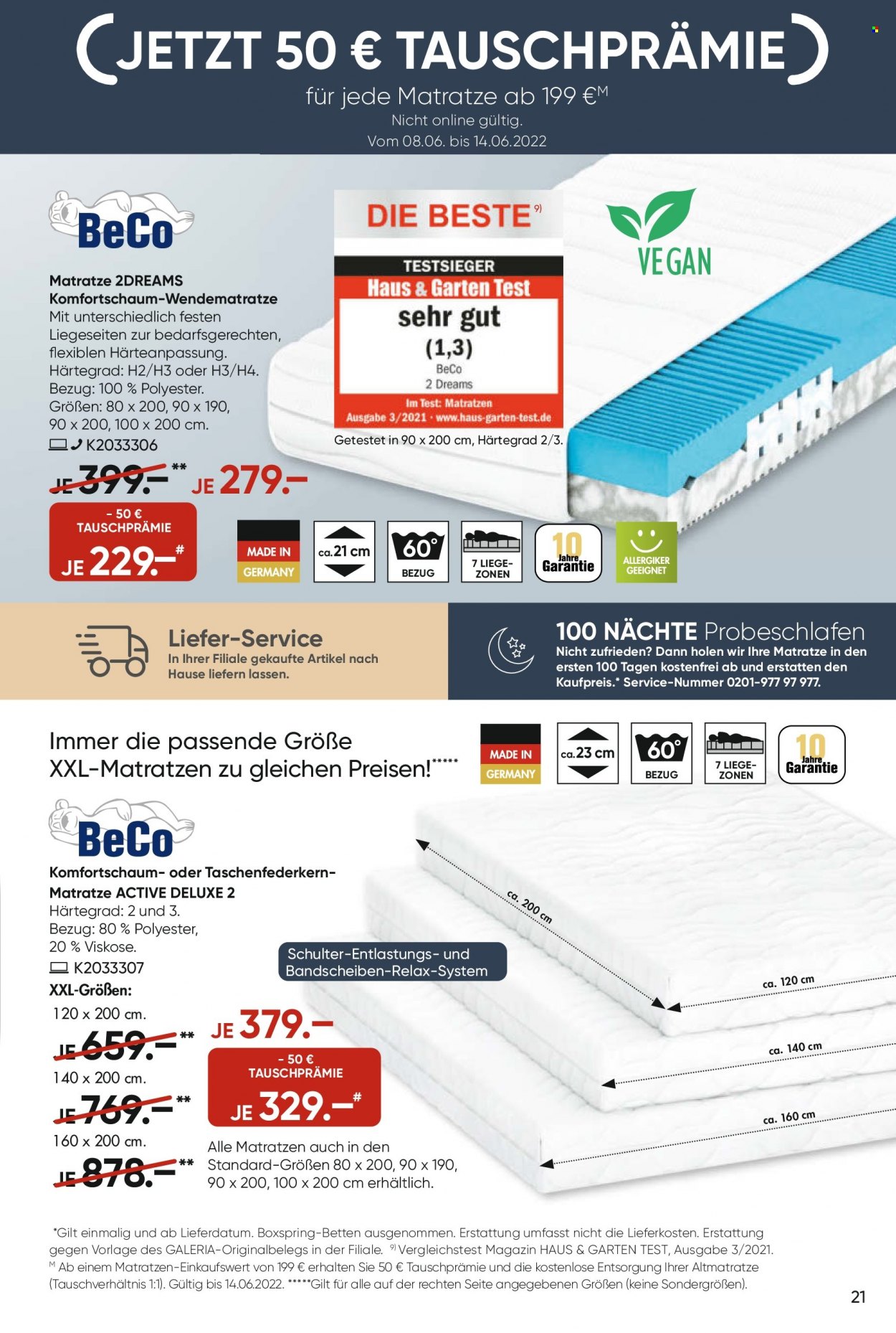 GALERIA Karstadt Kaufhof Prospekte  - 8.06.2022 - 14.06.2022. Seite 21