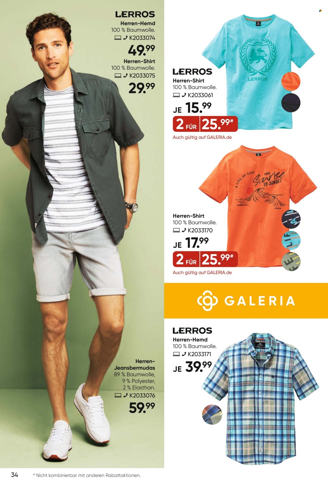 GALERIA Karstadt Kaufhof Prospekte  - 8.06.2022 - 14.06.2022. Seite 34