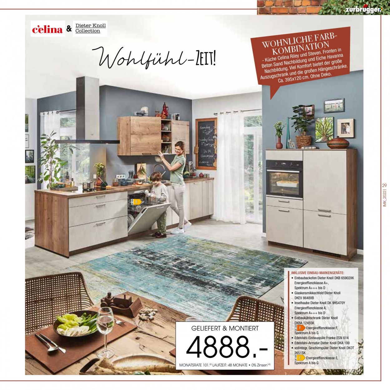 thumbnail - Prospekte Zurbrüggen - 8.06.2022 - 31.12.2022 - Produkte in Aktion - Küchen. Seite 29.