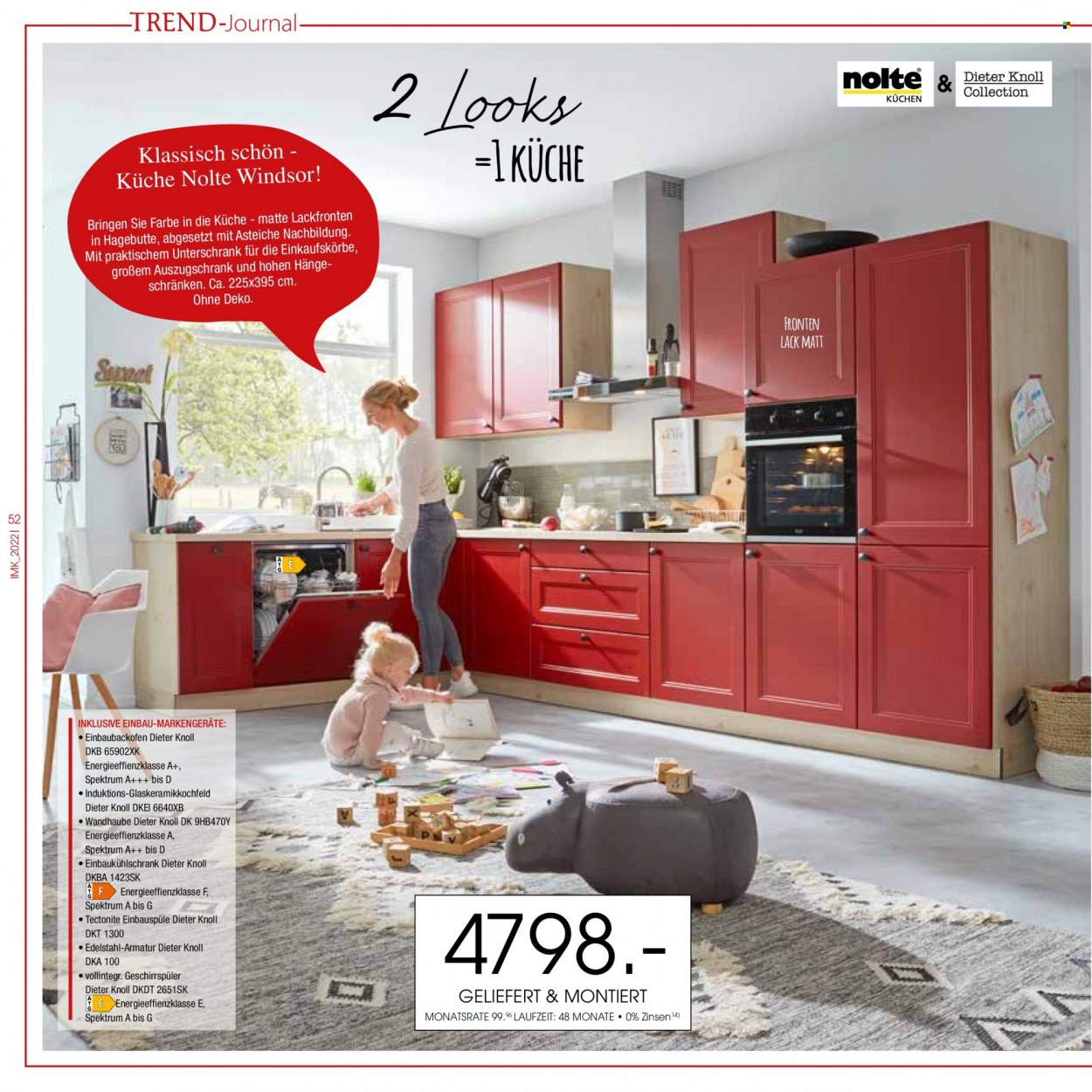 thumbnail - Prospekte Zurbrüggen - 8.06.2022 - 31.12.2022 - Produkte in Aktion - Küchen. Seite 52.