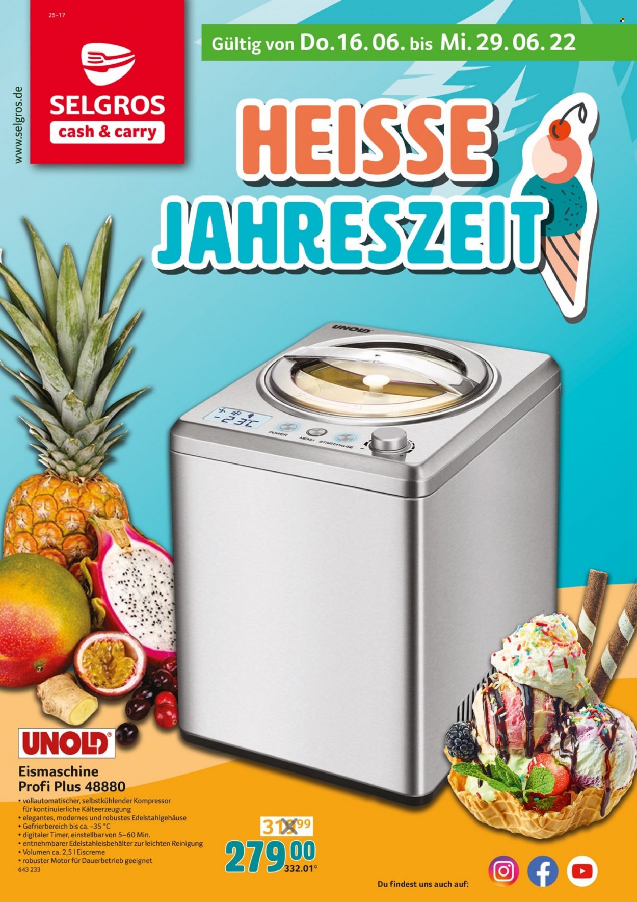 Selgros Prospekte  - 16.06.2022 - 29.06.2022. Seite 1