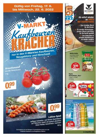 Prospekte V-Markt - 17.06.2022 - 22.06.2022.