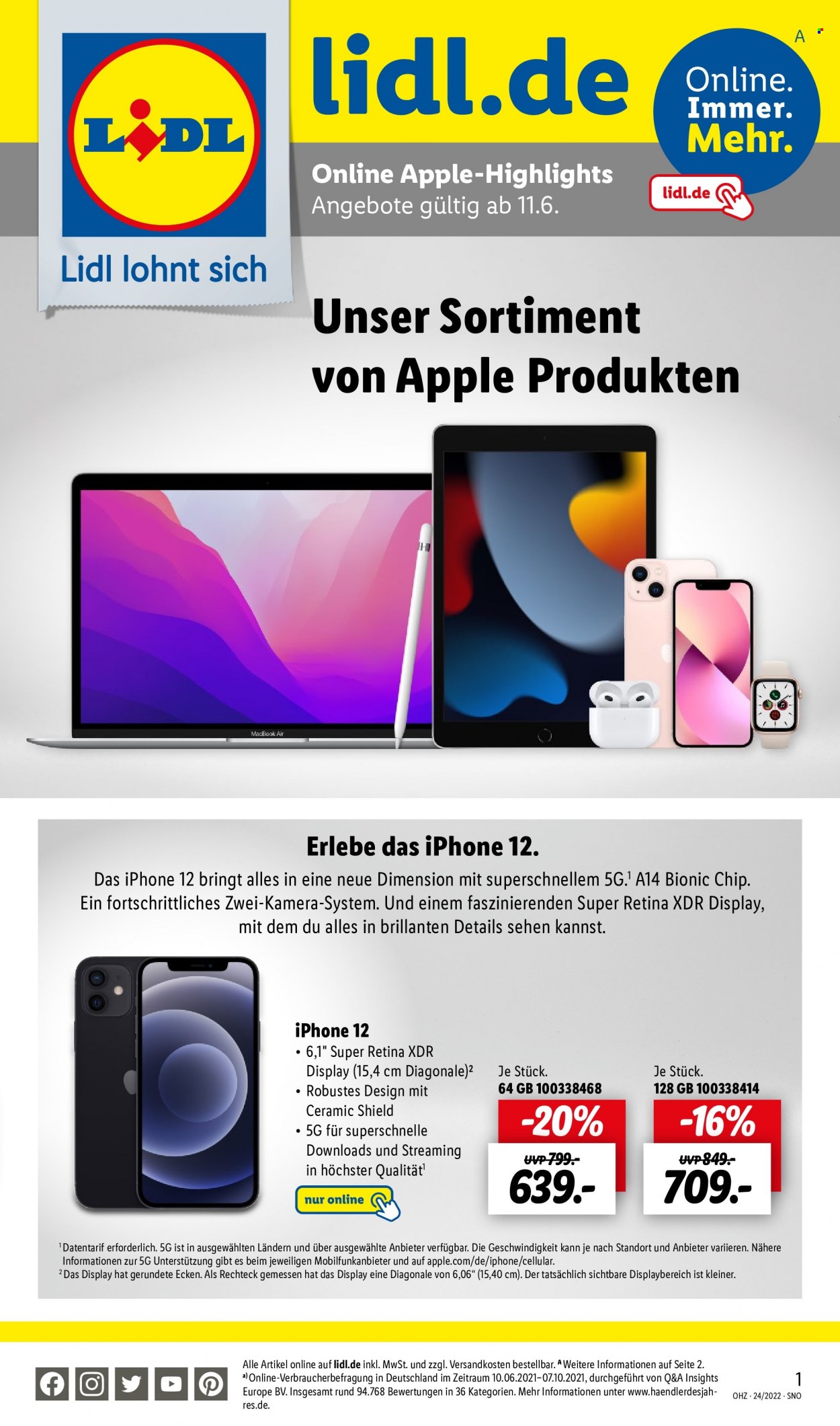 Lidl Prospekte  - 11.06.2022 - 26.06.2022. Seite 1