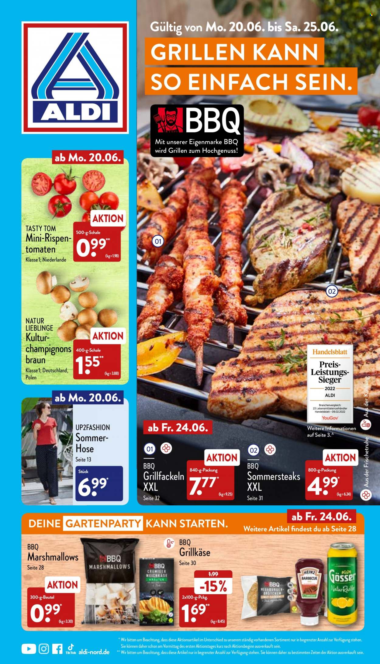 ALDI Nord Prospekte  - 20.06.2022 - 25.06.2022. Seite 1